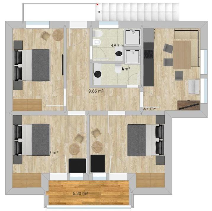 Appartement Cesa Paula à Selva di Val Gardena Extérieur photo